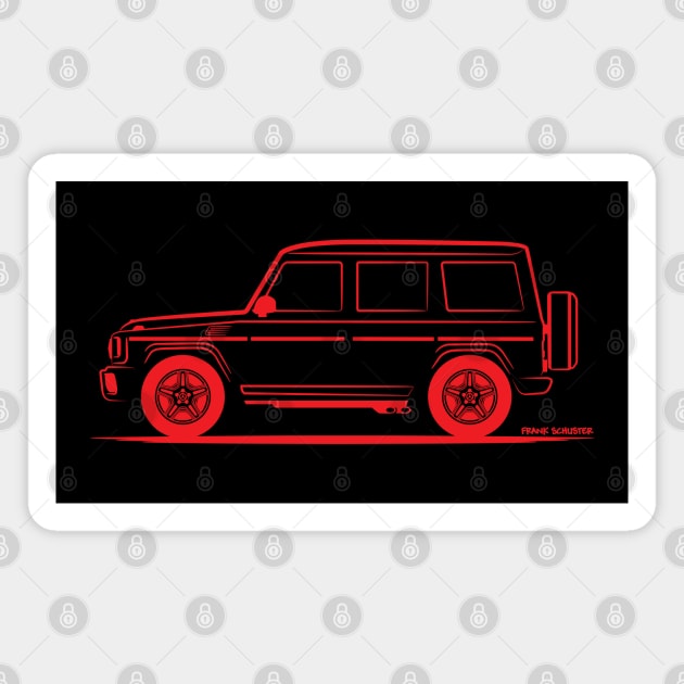 Mercedes-Benz G-Class Mercedes Benz G Class Red Magnet by PauHanaDesign